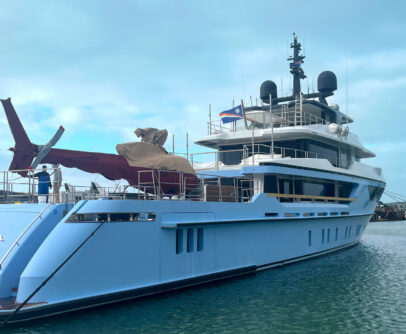 Ocean Dream Walker III berthed at Port Nikau Superyacht Marina